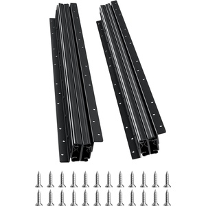 image:imageVEVOR Undermount Heavy Duty Drawer Slides 16 24 32 40 Inch 260 lb Load Capacity Full Extension Ball Bearing Under Stair Cabinet Rails Bottom Stair Cabinet Glides Track Runners16inch Black24 Inch