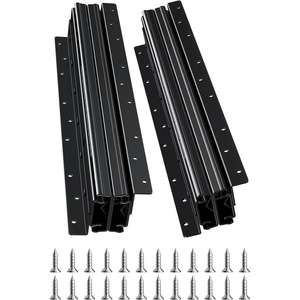 image:imageVEVOR Undermount Heavy Duty Drawer Slides 16 24 32 40 Inch 260 lb Load Capacity Full Extension Ball Bearing Under Stair Cabinet Rails Bottom Stair Cabinet Glides Track Runners16inch Black16 Inch