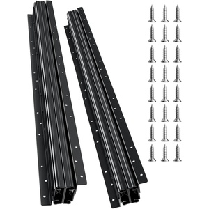 image:imageVEVOR Undermount Heavy Duty Drawer Slides 16 24 32 40 Inch 260 lb Load Capacity Full Extension Ball Bearing Under Stair Cabinet Rails Bottom Stair Cabinet Glides Track Runners16inch Black32 Inch