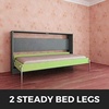 image:imageHappybuy Murphy Mounting Wall Springs Mechanism Heavy Duty Support Hardware DIY Kit for King Queen Bed Vertical WhiteHorizontal