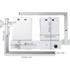 image:imageHappybuy Murphy Mounting Wall Springs Mechanism Heavy Duty Support Hardware DIY Kit for King Queen Bed Vertical WhiteHorizontal