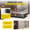 image:imageHappybuy Murphy Mounting Wall Springs Mechanism Heavy Duty Support Hardware DIY Kit for King Queen Bed Vertical WhiteVertical