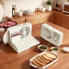 image:imageMeat Slicer 340W Electric Deli Food Slicer with 10 SUS420 Stainless Steel Blade and Builtin Sharpening Stone 006 inch Adjustable Thickness for Commercial and Home Use Cut Meat and Cheese67 inch