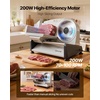 image:imageMeat Slicer 340W Electric Deli Food Slicer with 10 SUS420 Stainless Steel Blade and Builtin Sharpening Stone 006 inch Adjustable Thickness for Commercial and Home Use Cut Meat and Cheese75 inch
