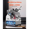 image:imageMeat Slicer 340W Electric Deli Food Slicer with 10 SUS420 Stainless Steel Blade and Builtin Sharpening Stone 006 inch Adjustable Thickness for Commercial and Home Use Cut Meat and Cheese12 inch