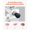 image:imageMeat Slicer 340W Electric Deli Food Slicer with 10 SUS420 Stainless Steel Blade and Builtin Sharpening Stone 006 inch Adjustable Thickness for Commercial and Home Use Cut Meat and Cheese12 inch