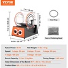 image:imageVEVOR 11lbs5kg Capacity Mini Tumbler Machine with 060 Minutes Timer 5 Speeds Jewelry Rotary Finisher for Surface Polishing Grinding Buffing Gemstones Jewels Coins OrangeBlack KD200015kg