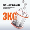 image:imageVEVOR 11lbs5kg Capacity Mini Tumbler Machine with 060 Minutes Timer 5 Speeds Jewelry Rotary Finisher for Surface Polishing Grinding Buffing Gemstones Jewels Coins OrangeBlack KD200013kg