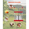 image:imageVEVOR 145 Gal5L Fruit Wine Press 2 Stainless Steel Barrels Manual Juice Maker Cider Apple Grape Tincture Honey Olive Oil Making Press with Triangular Handle for Outdoor Kitchen HomeRed