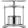 image:imageVEVOR 145 Gal5L Fruit Wine Press 2 Stainless Steel Barrels Manual Juice Maker Cider Apple Grape Tincture Honey Olive Oil Making Press with Triangular Handle for Outdoor Kitchen HomeSilver