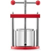 image:imageVEVOR 145 Gal5L Fruit Wine Press 2 Stainless Steel Barrels Manual Juice Maker Cider Apple Grape Tincture Honey Olive Oil Making Press with Triangular Handle for Outdoor Kitchen HomeRed