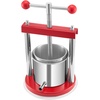 image:imageVEVOR 145 Gal5L Fruit Wine Press 2 Stainless Steel Barrels Manual Juice Maker Cider Apple Grape Tincture Honey Olive Oil Making Press with Triangular Handle for Outdoor Kitchen HomeRed