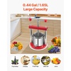image:imageVEVOR 145 Gal5L Fruit Wine Press 2 Stainless Steel Barrels Manual Juice Maker Cider Apple Grape Tincture Honey Olive Oil Making Press with Triangular Handle for Outdoor Kitchen HomeRed