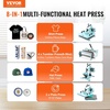 image:imageVEVOR 15x15 Heat Press Machine 8 in 1 Combo with 30 OZ Tumbler Press amp Hat Press Slide Out Heat Press Sublimation Machine for TShirts Hats Caps Tumblers Glass Cans Mugs and Plates Light Green8in115x1530OZGreen