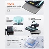 image:imageVEVOR 15x15 Heat Press Machine 8 in 1 Combo with 30 OZ Tumbler Press amp Hat Press Slide Out Heat Press Sublimation Machine for TShirts Hats Caps Tumblers Glass Cans Mugs and Plates Light Green8in112x1530OZGreen