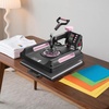 image:imageVEVOR 15x15 Heat Press Machine 8 in 1 Combo with 30 OZ Tumbler Press amp Hat Press Slide Out Heat Press Sublimation Machine for TShirts Hats Caps Tumblers Glass Cans Mugs and Plates Light Green5 in 1 Pink15x1530OZ