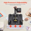 image:imageVEVOR 15x15 Heat Press Machine 8 in 1 Combo with 30 OZ Tumbler Press amp Hat Press Slide Out Heat Press Sublimation Machine for TShirts Hats Caps Tumblers Glass Cans Mugs and Plates Light Green8in115x15Black