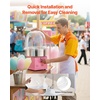 image:imageVEVOR 16 Inch Cotton Candy Machine Cover Transparent Acrylic Dome Bubble Shield Compatible with 15inch Commercial Cotton Candy Floss Maker Bowl for Party Shops Bottom Groove Design16 inch