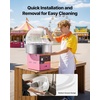 image:imageVEVOR 16 Inch Cotton Candy Machine Cover Transparent Acrylic Dome Bubble Shield Compatible with 15inch Commercial Cotton Candy Floss Maker Bowl for Party Shops Bottom Groove Design211 x 211 x 134 inch