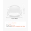 image:imageVEVOR 16 Inch Cotton Candy Machine Cover Transparent Acrylic Dome Bubble Shield Compatible with 15inch Commercial Cotton Candy Floss Maker Bowl for Party Shops Bottom Groove Design211 x 211 x 134 inch