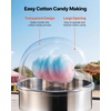 image:imageVEVOR 16 Inch Cotton Candy Machine Cover Transparent Acrylic Dome Bubble Shield Compatible with 15inch Commercial Cotton Candy Floss Maker Bowl for Party Shops Bottom Groove Design211 x 211 x 134 inch
