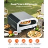 image:imageVEVOR 16 in Outdoor Pizza Oven Auto Rotating Propane Gas Pizza Ovens Portable PizzaCooker with Electric Rotate PizzaStone Carry Bag Propane Pizza Maker For Outside Backyard Patio Camping Black16 Inch