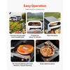 image:imageVEVOR 16 in Outdoor Pizza Oven Auto Rotating Propane Gas Pizza Ovens Portable PizzaCooker with Electric Rotate PizzaStone Carry Bag Propane Pizza Maker For Outside Backyard Patio Camping Black16 Inch