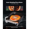 image:imageVEVOR 16 in Outdoor Pizza Oven Auto Rotating Propane Gas Pizza Ovens Portable PizzaCooker with Electric Rotate PizzaStone Carry Bag Propane Pizza Maker For Outside Backyard Patio Camping Black16 Inch