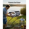image:imageVEVOR 16 in Outdoor Pizza Oven Auto Rotating Propane Gas Pizza Ovens Portable PizzaCooker with Electric Rotate PizzaStone Carry Bag Propane Pizza Maker For Outside Backyard Patio Camping Black16 Inch