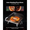 image:imageVEVOR 16 in Outdoor Pizza Oven Auto Rotating Propane Gas Pizza Ovens Portable PizzaCooker with Electric Rotate PizzaStone Carry Bag Propane Pizza Maker For Outside Backyard Patio Camping Black12 Inch