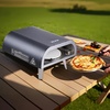 image:imageVEVOR 16 in Outdoor Pizza Oven Auto Rotating Propane Gas Pizza Ovens Portable PizzaCooker with Electric Rotate PizzaStone Carry Bag Propane Pizza Maker For Outside Backyard Patio Camping Black12 Inch