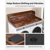 image:imageVEVOR 2 Drawers Washer Dryer Countertop with Shelf 54 x 27 Wooden Laundry Countertop with 2 Hooks amp Splicing Panels Washer and Dryer Topper Laundry Room Organization and Storage BlackBrown