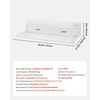 image:imageVEVOR 2 Drawers Washer Dryer Countertop with Shelf 54 x 27 Wooden Laundry Countertop with 2 Hooks amp Splicing Panels Washer and Dryer Topper Laundry Room Organization and Storage BlackWhite