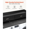 image:imageVEVOR 2 Drawers Washer Dryer Countertop with Shelf 54 x 27 Wooden Laundry Countertop with 2 Hooks amp Splicing Panels Washer and Dryer Topper Laundry Room Organization and Storage BlackBlack