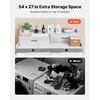image:imageVEVOR 2 Drawers Washer Dryer Countertop with Shelf 54 x 27 Wooden Laundry Countertop with 2 Hooks amp Splicing Panels Washer and Dryer Topper Laundry Room Organization and Storage BlackWhite