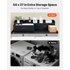 image:imageVEVOR 2 Drawers Washer Dryer Countertop with Shelf 54 x 27 Wooden Laundry Countertop with 2 Hooks amp Splicing Panels Washer and Dryer Topper Laundry Room Organization and Storage BlackBlack