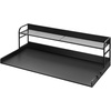 image:imageVEVOR 2 Drawers Washer Dryer Countertop with Shelf 54 x 27 Wooden Laundry Countertop with 2 Hooks amp Splicing Panels Washer and Dryer Topper Laundry Room Organization and Storage BlackBlack