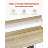 image:imageVEVOR 2 Drawers Washer Dryer Countertop with Shelf 54 x 27 Wooden Laundry Countertop with 2 Hooks amp Splicing Panels Washer and Dryer Topper Laundry Room Organization and Storage BlackOak