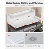 image:imageVEVOR 2 Drawers Washer Dryer Countertop with Shelf 54 x 27 Wooden Laundry Countertop with 2 Hooks amp Splicing Panels Washer and Dryer Topper Laundry Room Organization and Storage BlackWhite