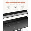 image:imageVEVOR 2 Drawers Washer Dryer Countertop with Shelf 54 x 27 Wooden Laundry Countertop with 2 Hooks amp Splicing Panels Washer and Dryer Topper Laundry Room Organization and Storage BlackBlack