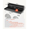 image:imageVEVOR 2 Drawers Washer Dryer Countertop with Shelf 54 x 27 Wooden Laundry Countertop with 2 Hooks amp Splicing Panels Washer and Dryer Topper Laundry Room Organization and Storage BlackBlack