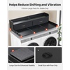 image:imageVEVOR 2 Drawers Washer Dryer Countertop with Shelf 54 x 27 Wooden Laundry Countertop with 2 Hooks amp Splicing Panels Washer and Dryer Topper Laundry Room Organization and Storage BlackBlack
