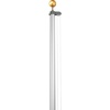 image:imageVEVOR 20FT Sectional Flagpole Kit Heavy Duty Aluminum Alloy in Ground Poles for Outside 3 Display Modes with 3x5 American Flag Professional Accessories SilverSilver