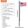 image:imageVEVOR 20FT Sectional Flagpole Kit Heavy Duty Aluminum Alloy in Ground Poles for Outside 3 Display Modes with 3x5 American Flag Professional Accessories SilverBlack