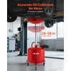 image:imageVEVOR 21 Gallon Waste Oil Drain Tank Air Operated Portable Oil Drainer with Adjustable Funnel Height Industrial Fluid Drain Tank with Wheels Fluid Fuel Transfer Drainage for Auto Repair Shops Red8 Gallon