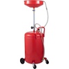image:imageVEVOR 21 Gallon Waste Oil Drain Tank Air Operated Portable Oil Drainer with Adjustable Funnel Height Industrial Fluid Drain Tank with Wheels Fluid Fuel Transfer Drainage for Auto Repair Shops Red157 x 152x 65 in