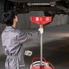 image:imageVEVOR 21 Gallon Waste Oil Drain Tank Air Operated Portable Oil Drainer with Adjustable Funnel Height Industrial Fluid Drain Tank with Wheels Fluid Fuel Transfer Drainage for Auto Repair Shops Red209 x 171 x 681 in