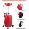 image:imageVEVOR 21 Gallon Waste Oil Drain Tank Air Operated Portable Oil Drainer with Adjustable Funnel Height Industrial Fluid Drain Tank with Wheels Fluid Fuel Transfer Drainage for Auto Repair Shops Red157 x 152x 65 in