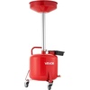 image:imageVEVOR 21 Gallon Waste Oil Drain Tank Air Operated Portable Oil Drainer with Adjustable Funnel Height Industrial Fluid Drain Tank with Wheels Fluid Fuel Transfer Drainage for Auto Repair Shops Red8 Gallon