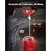 image:imageVEVOR 21 Gallon Waste Oil Drain Tank Air Operated Portable Oil Drainer with Adjustable Funnel Height Industrial Fluid Drain Tank with Wheels Fluid Fuel Transfer Drainage for Auto Repair Shops Red209 x 171 x 681 in